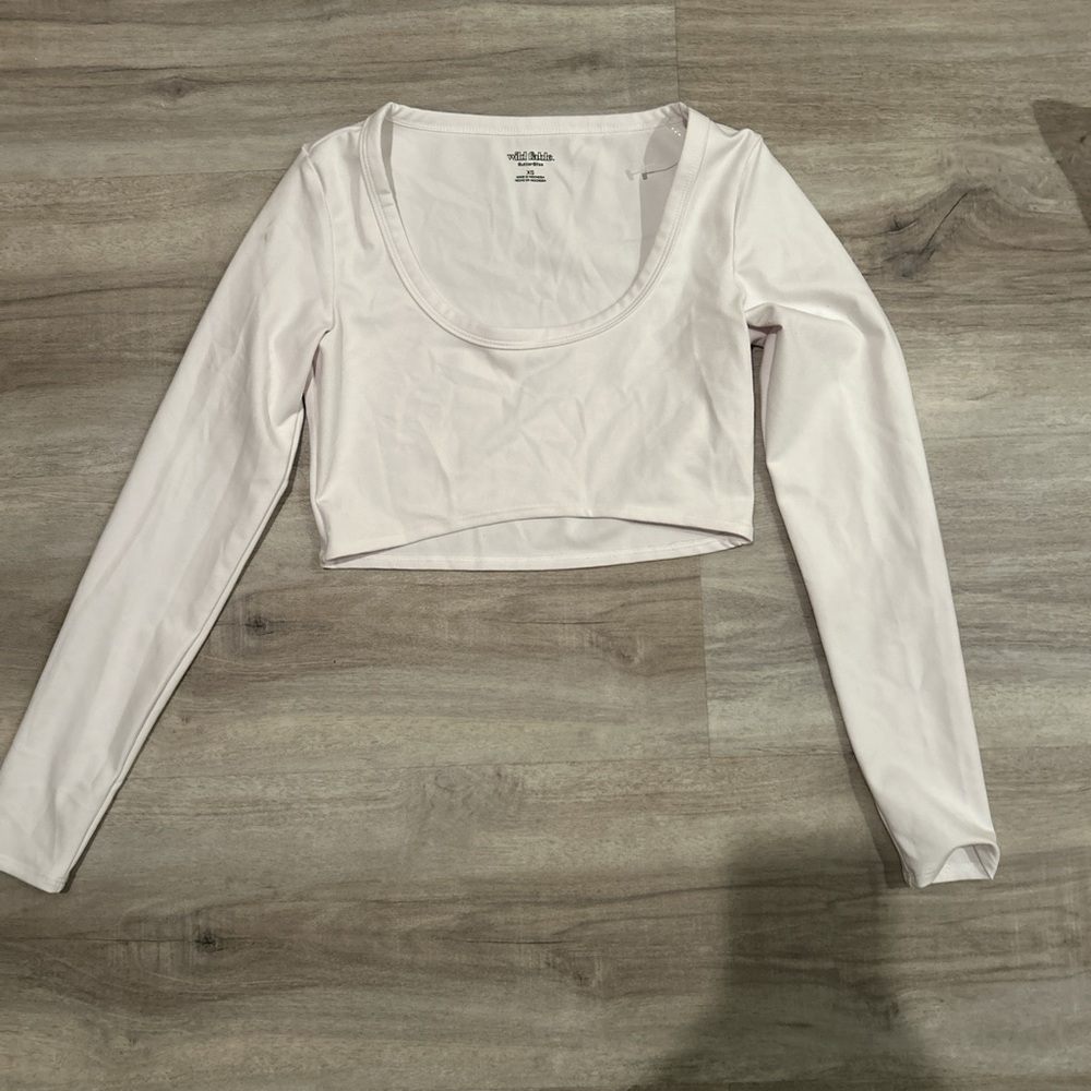Wild Fable Cream Long Sleeve Bodysuit